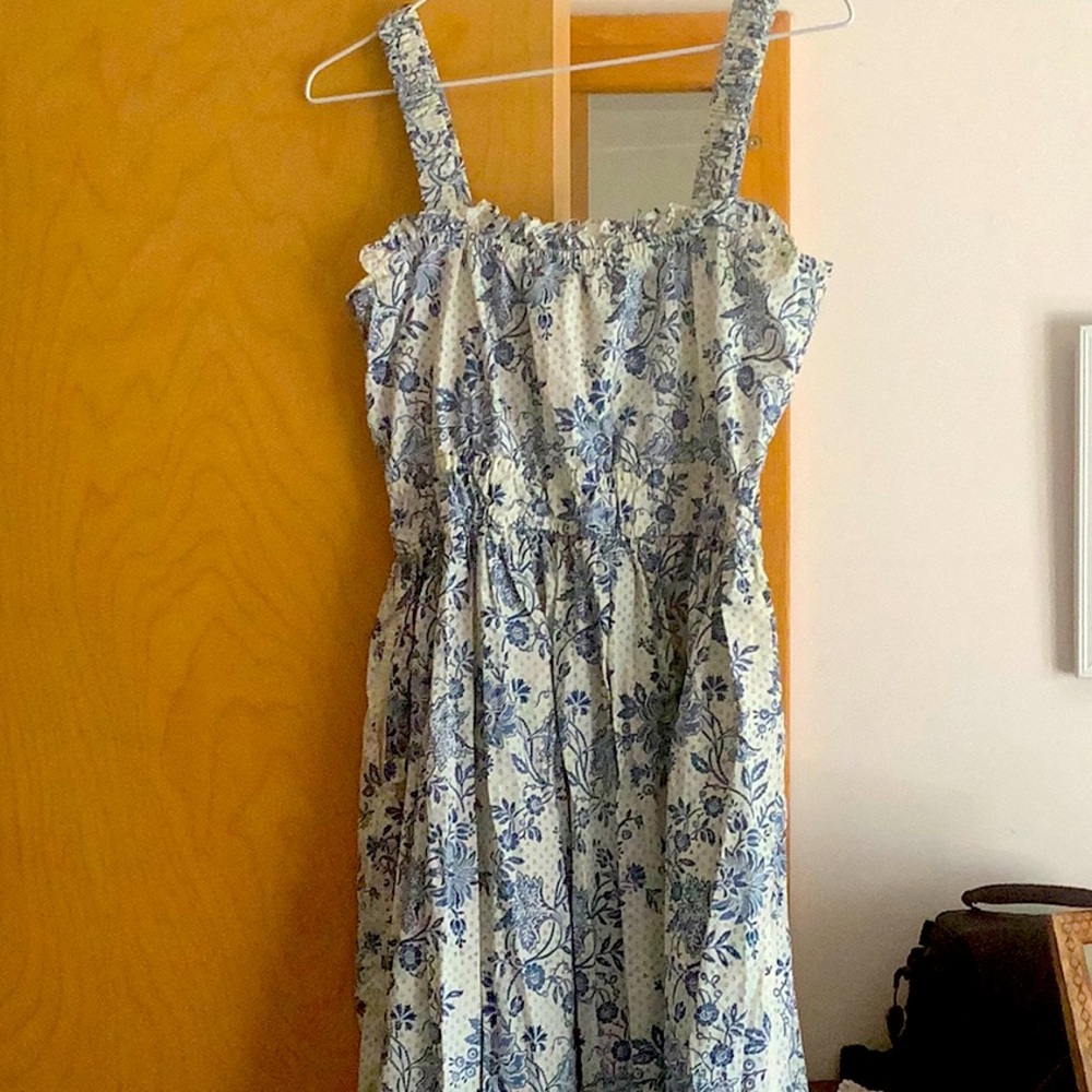 Daydress, beautiful block print cotton sundress